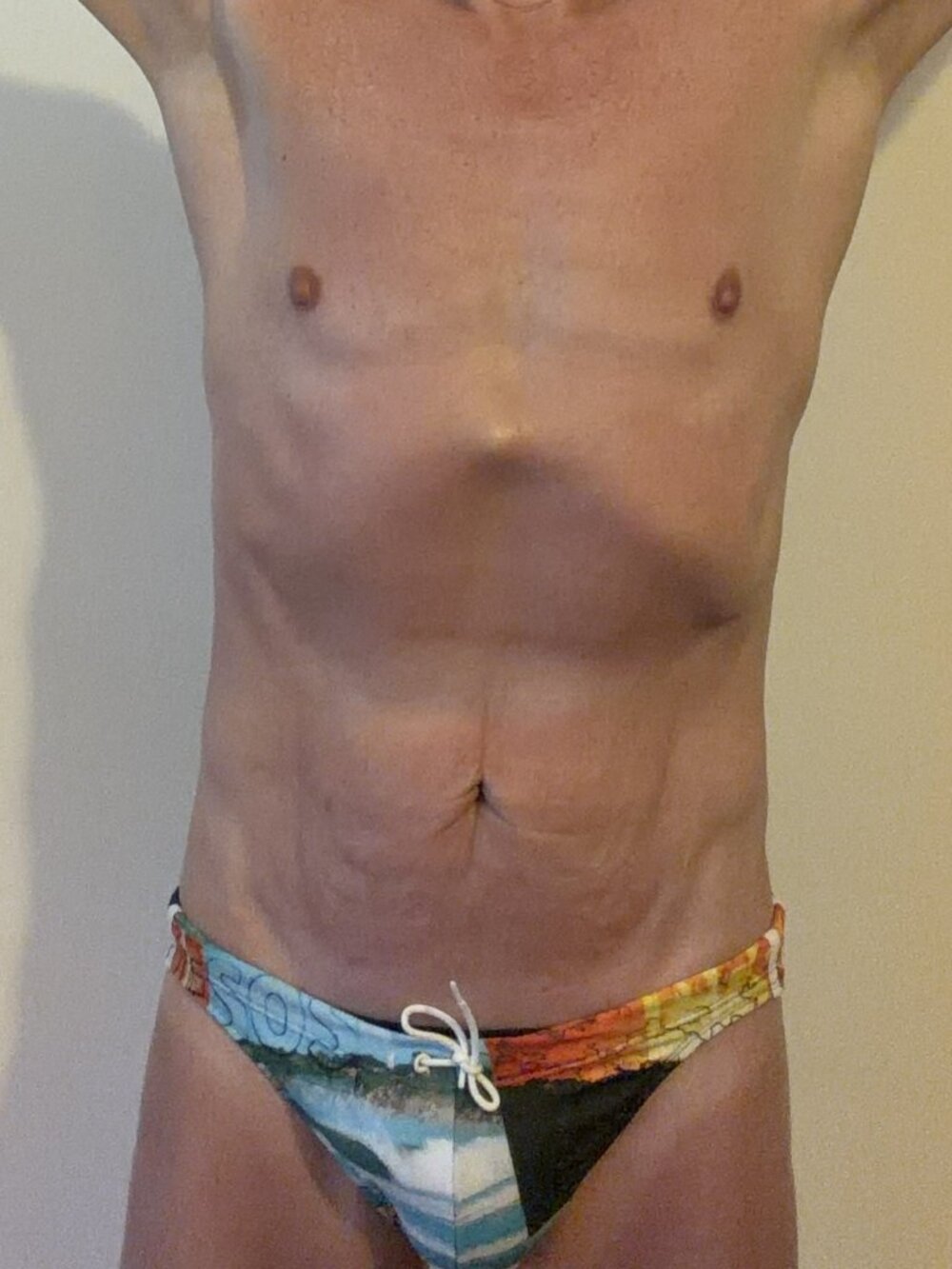 Swim brief sized small fits like medium to large